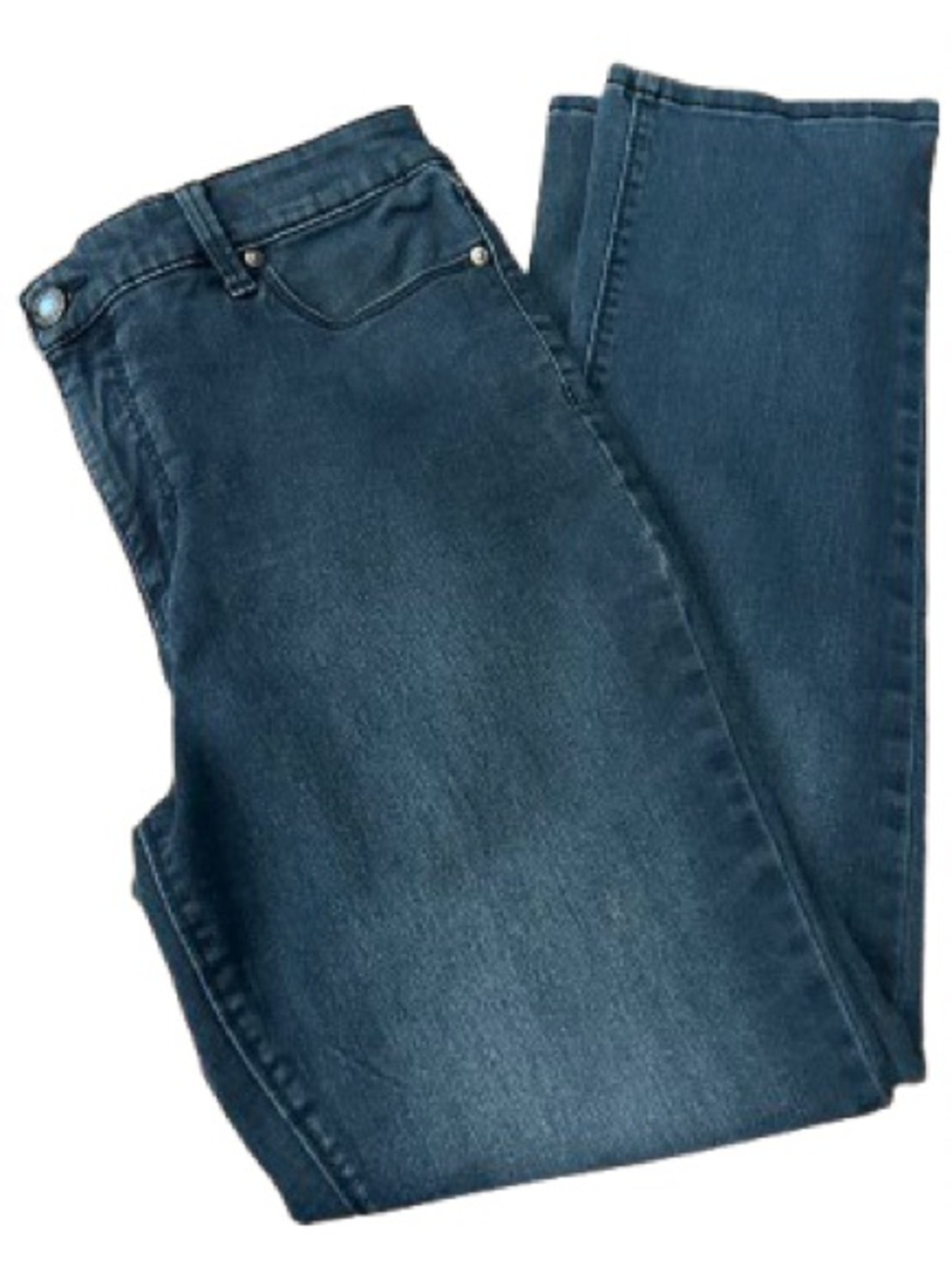 Bandolino Women’s Blue Denim Straight Amy Jeans Size 10